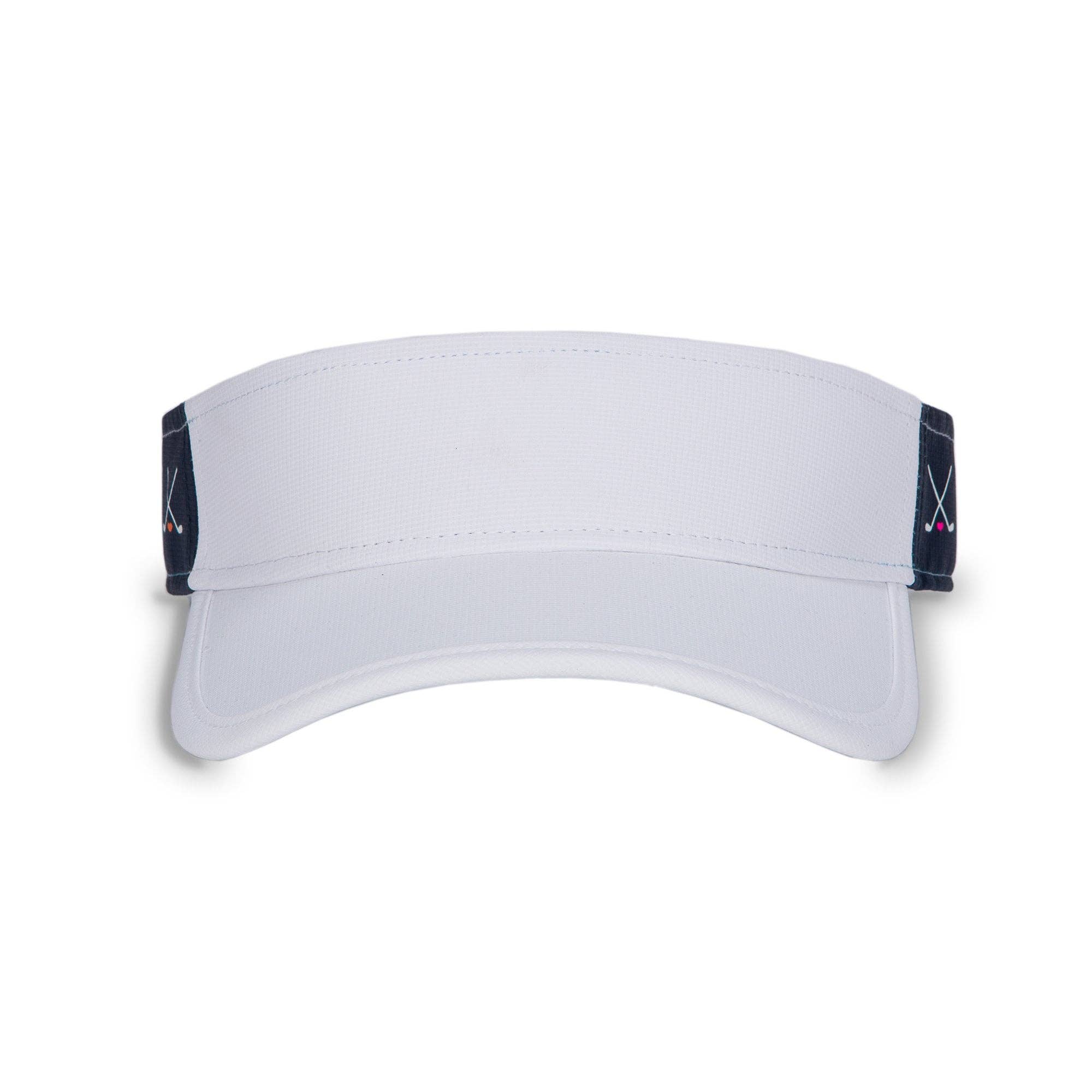 Head In The Game Visor: Club Love White