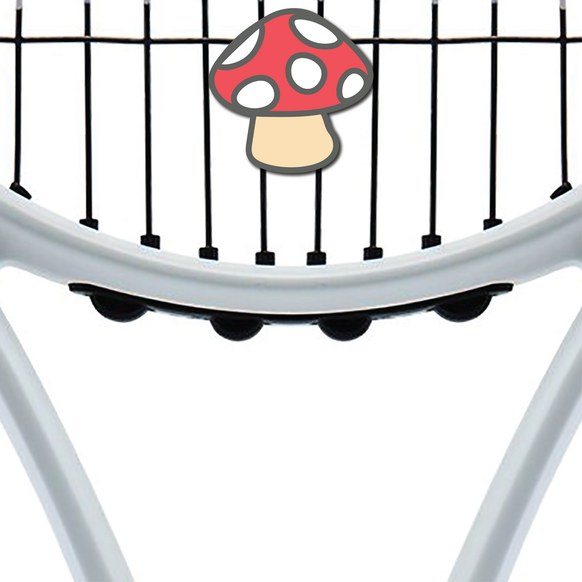 Delicious Dampeners - (2-Pack) Mushroom - Food Tennis Vibration Dampener