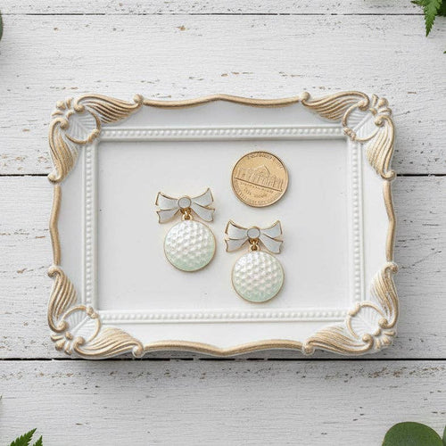 Emerson Golf Balls & Bows Earrings