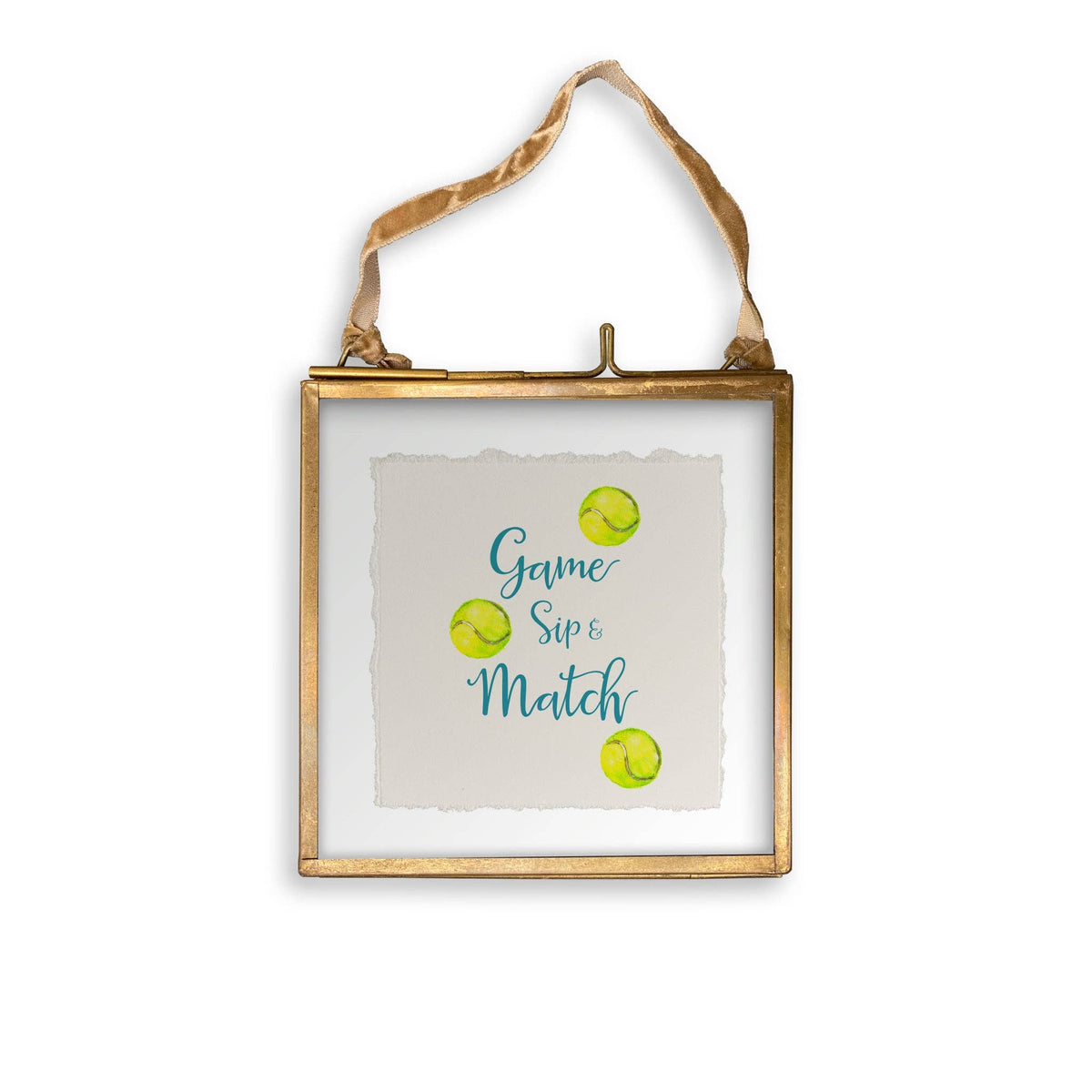 Tennis Game Sip Match: Dishtowel / -