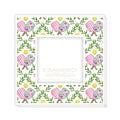 Handpainted Pickleball Paddle In Trellis Frame 4x4 White