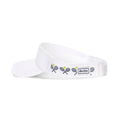 Head In The Game Visor: Classic Racquets White