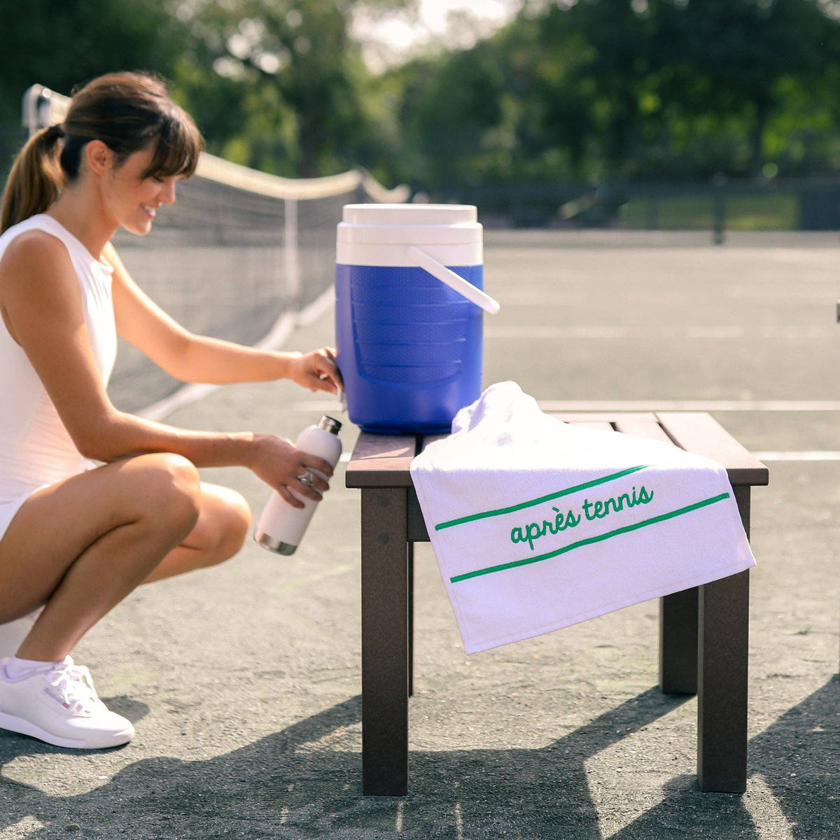 Swift Terry Towel: Apres Tennis White