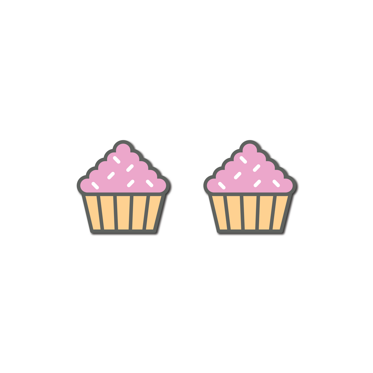 Delicious Dampeners - (2-Pack) Cupcake - Food Tennis Vibration Dampener: Delicious Dampeners - (2-Pack) Cupcake - Food Tennis Vibration Dampener