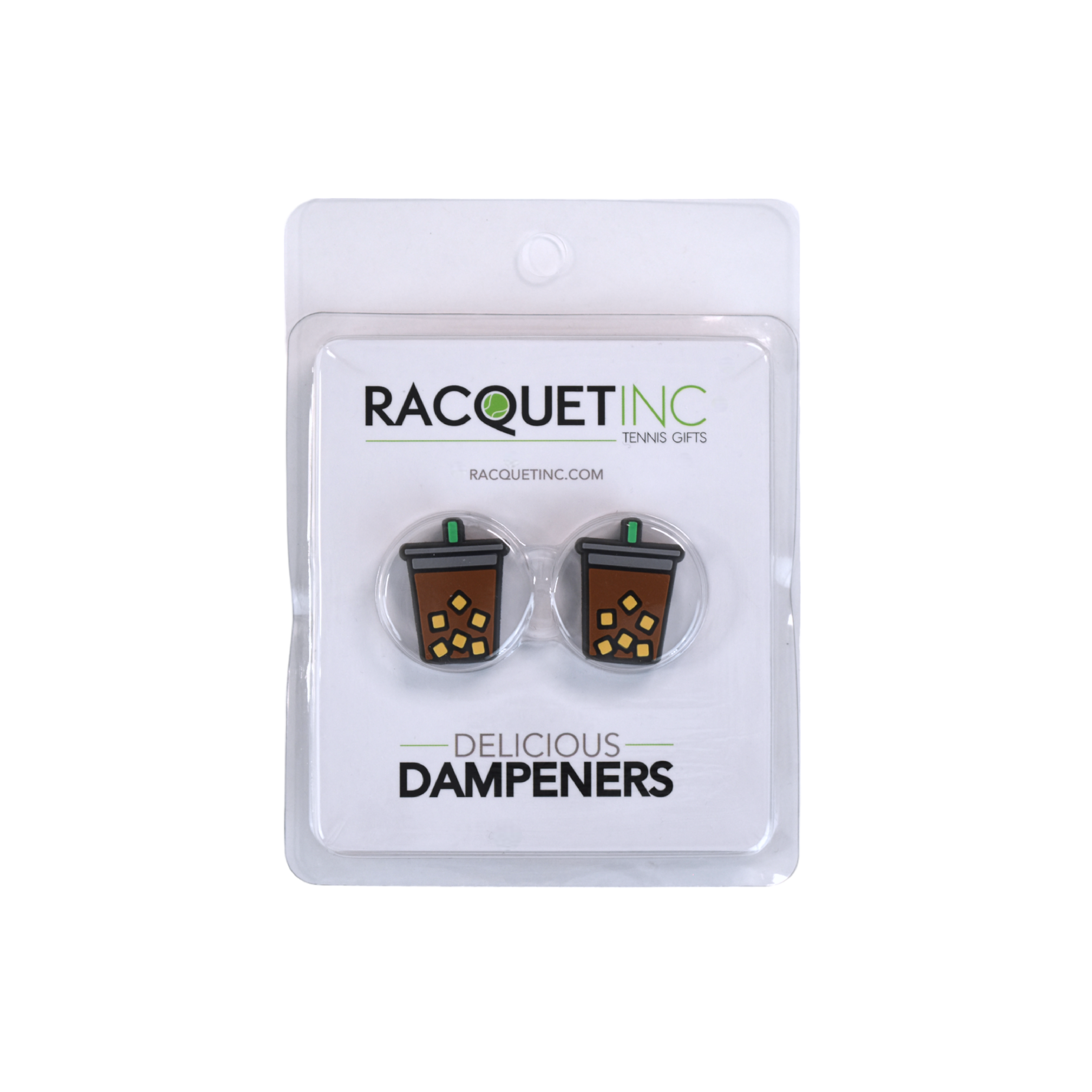 Delicious Dampeners - (2-Pack) Iced Coffee - Food Tennis Vibration Dampener: Delicious Dampeners - (2-Pack) Iced Coffee - Food Tennis Vibration Dampener