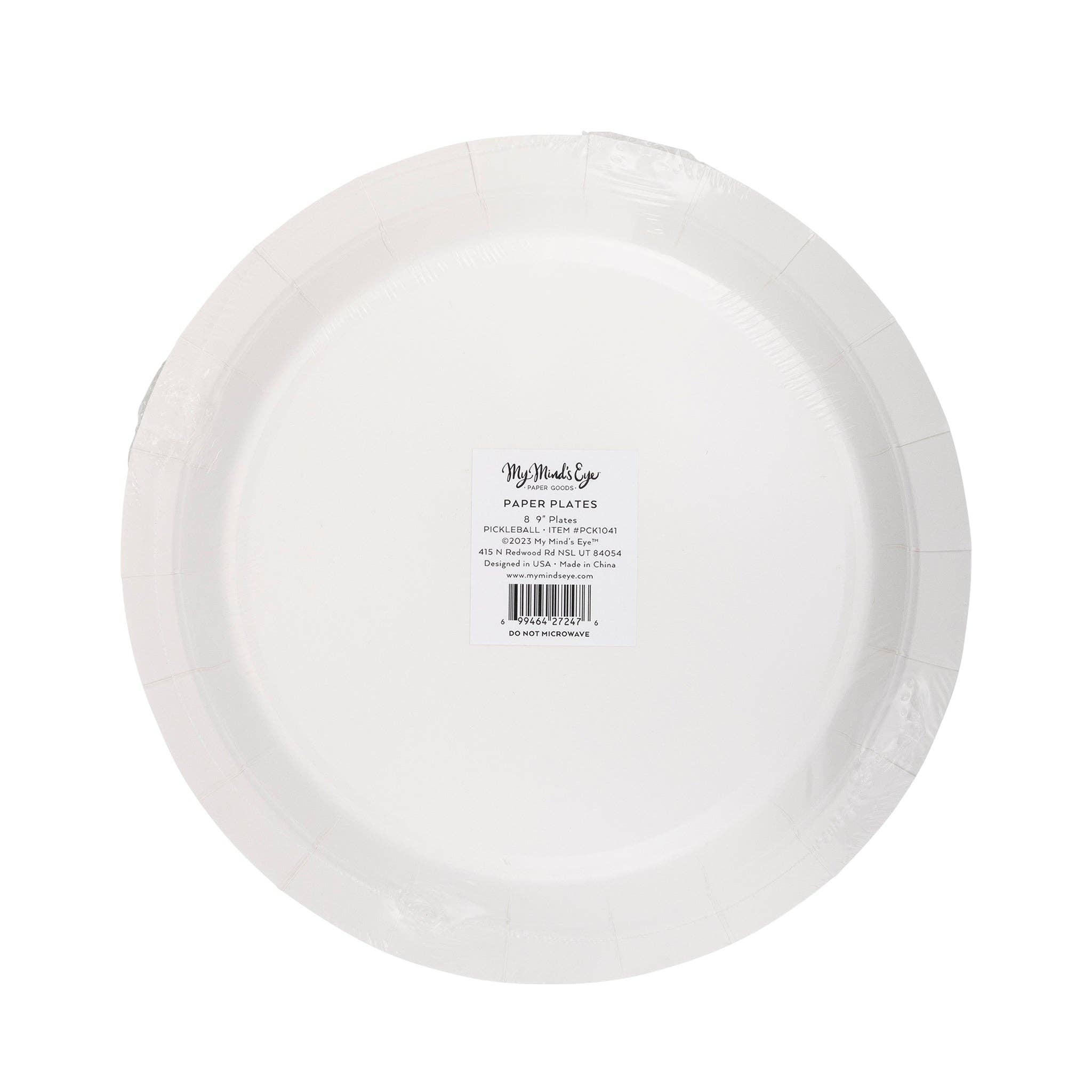 PCK1041 - Pickleball Paper Plate