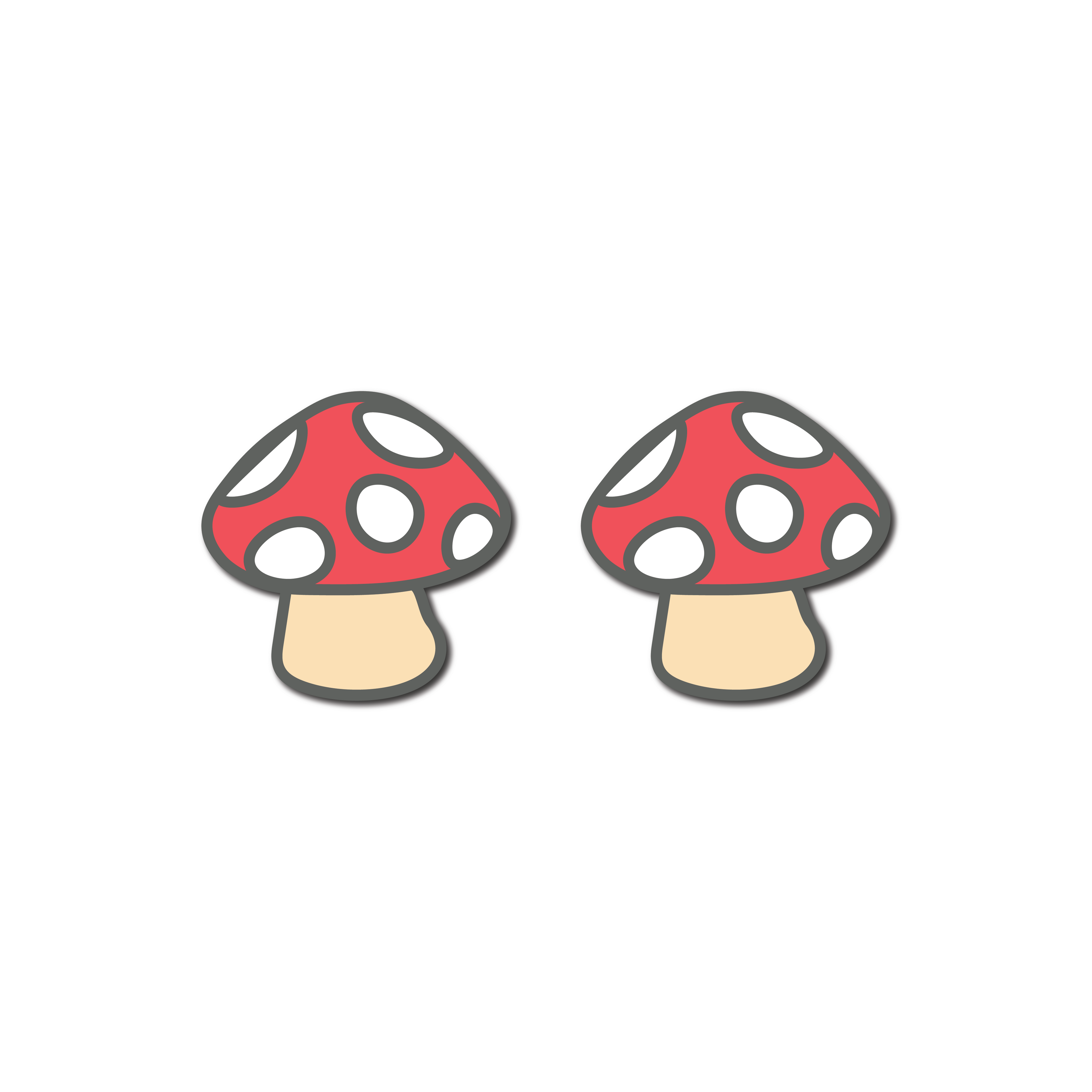 Delicious Dampeners - (2-Pack) Mushroom - Food Tennis Vibration Dampener