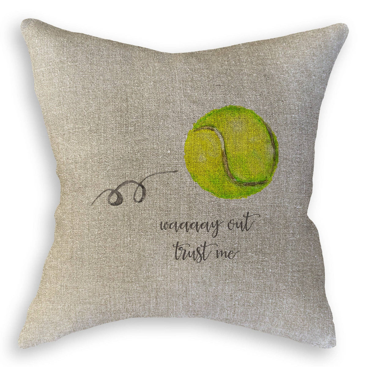 Tennis Waaay Out: Dishtowel / -