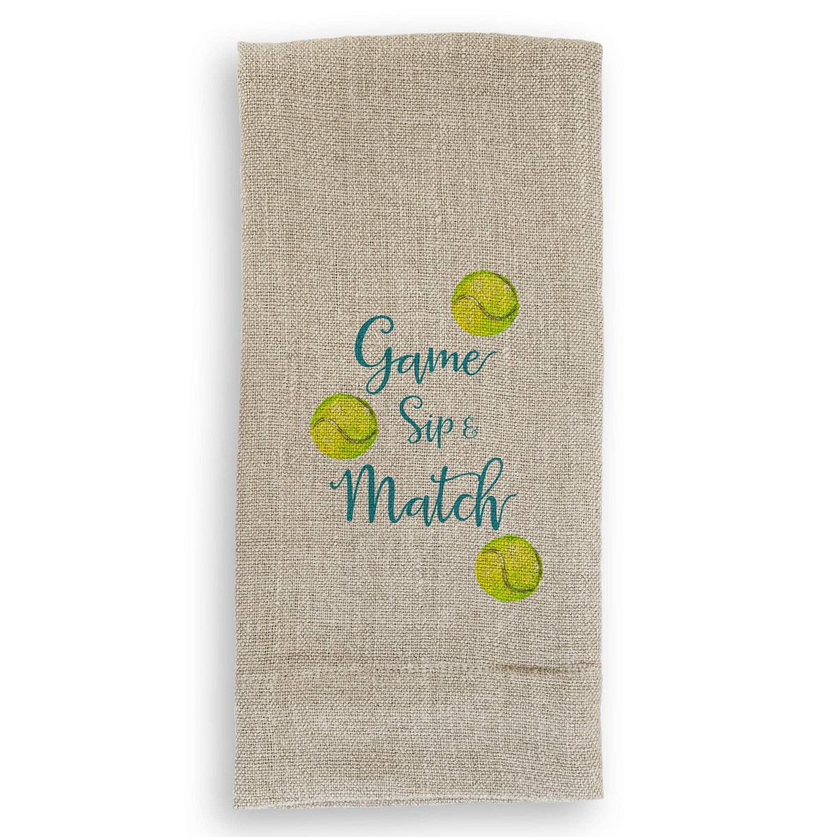 Tennis Game Sip Match: Dishtowel / -