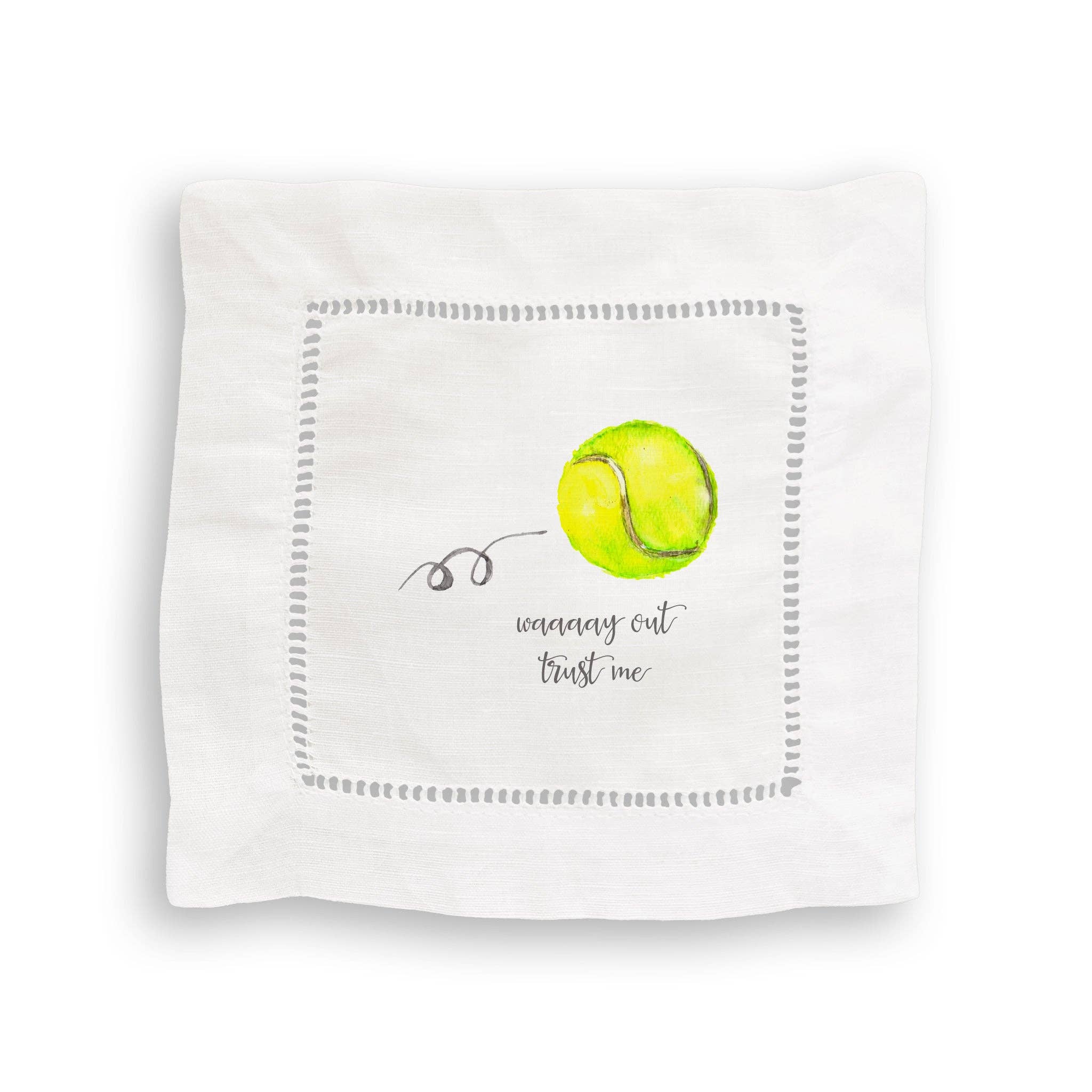 Tennis Waaay Out: Dishtowel / -