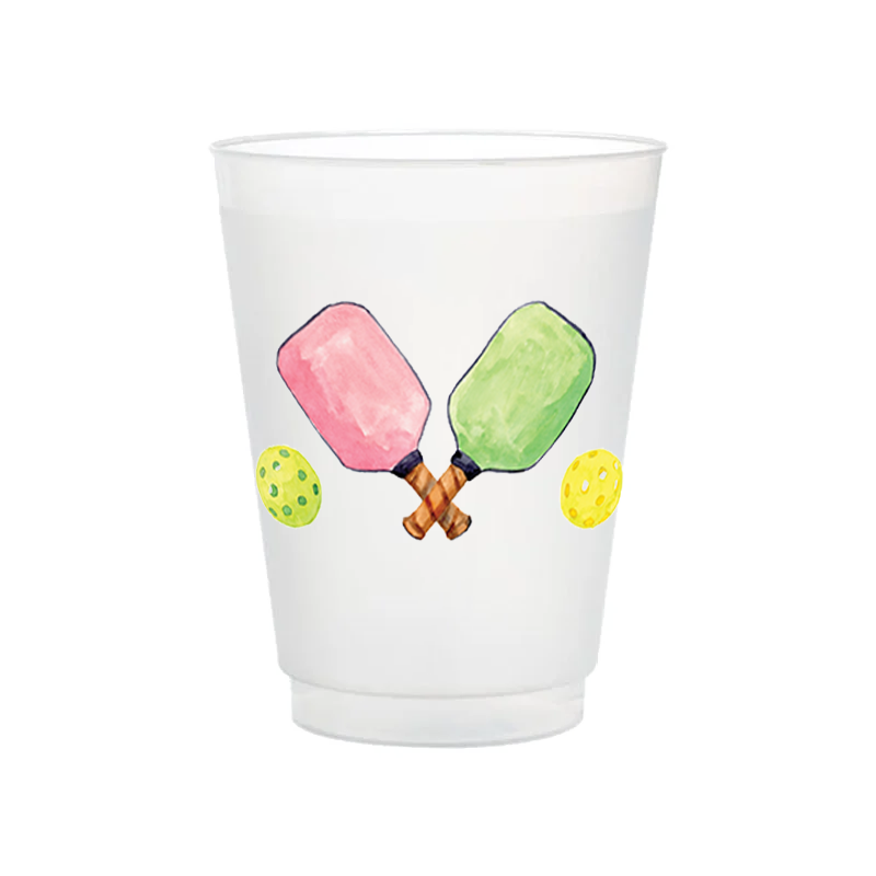 Pickleball Frosted Cups | Set of 8