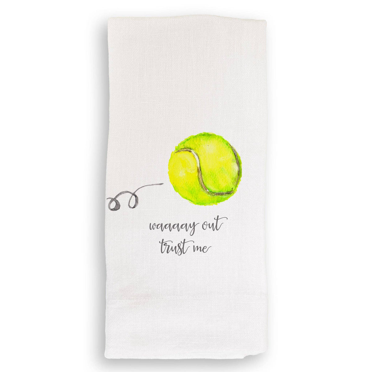 Tennis Waaay Out: Dishtowel / -