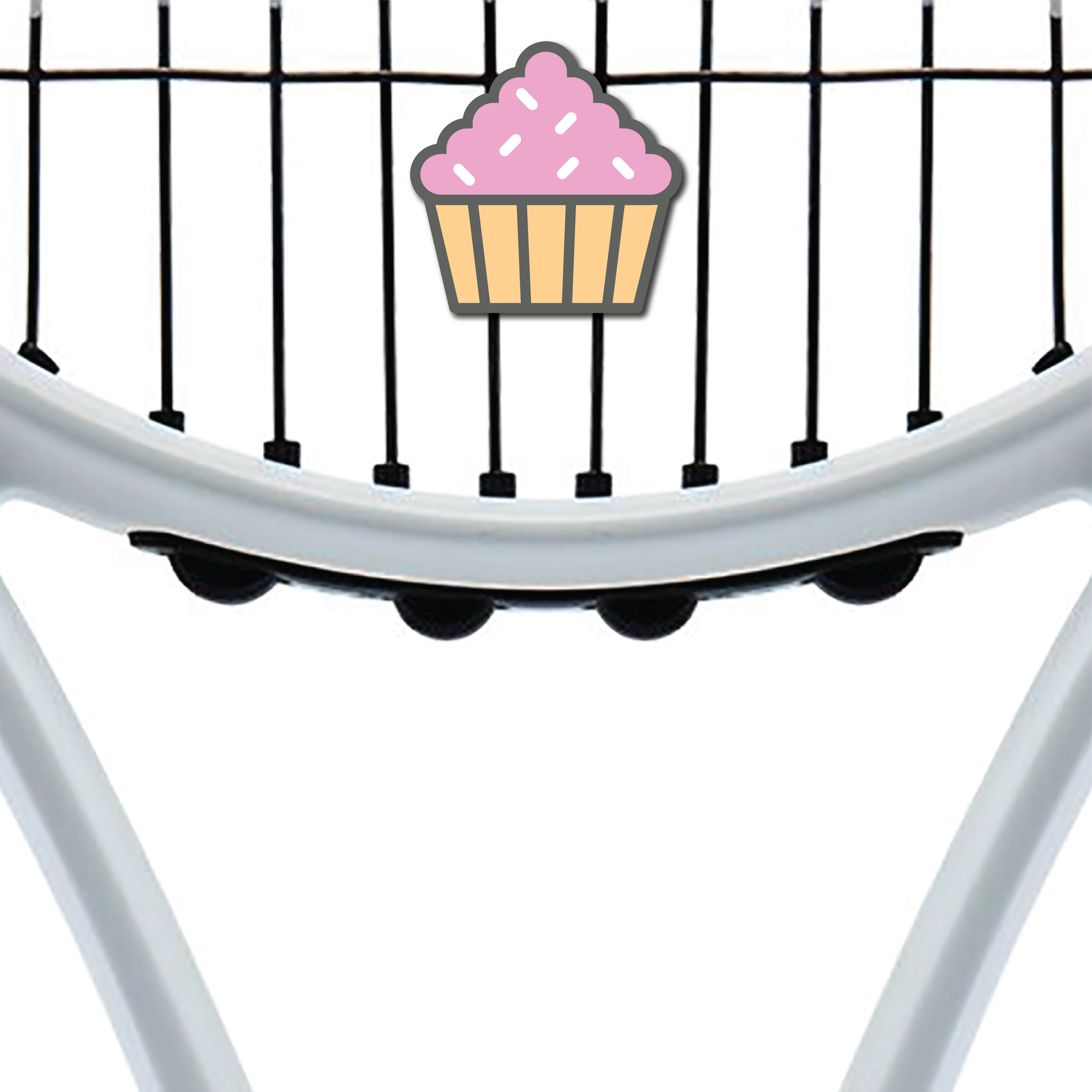 Delicious Dampeners - (2-Pack) Cupcake - Food Tennis Vibration Dampener: Delicious Dampeners - (2-Pack) Cupcake - Food Tennis Vibration Dampener