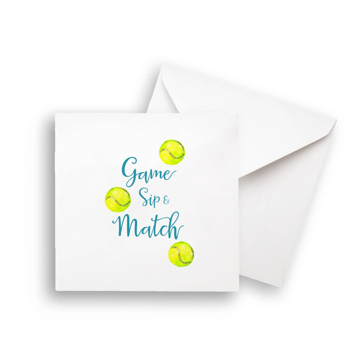 Tennis Game Sip Match: Dishtowel / -