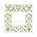 Crossed Tennis Raquets In Trellis Frame 4x4 White