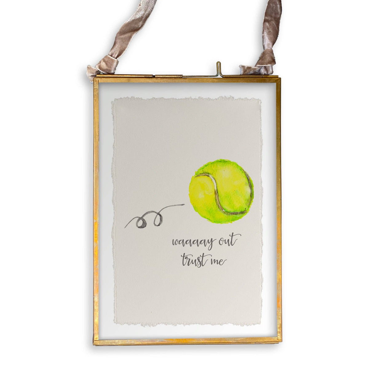 Tennis Waaay Out: Dishtowel / -