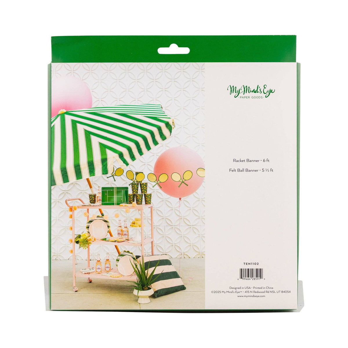 TEN1102 - Racket & Ball Banner Set
