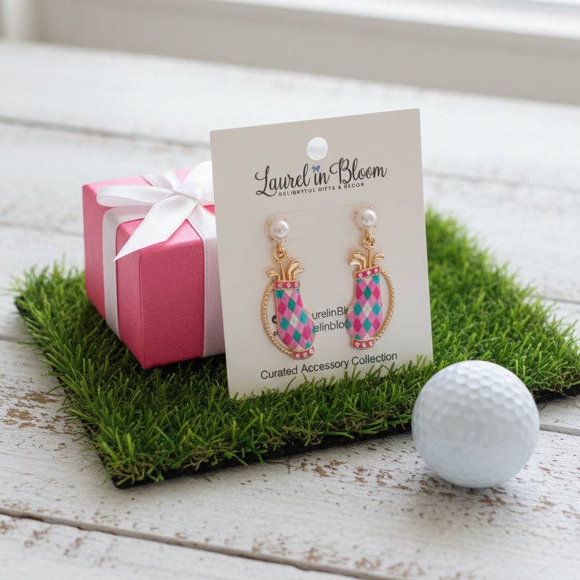 Sweet Tee Cart Bags Earrings: Green