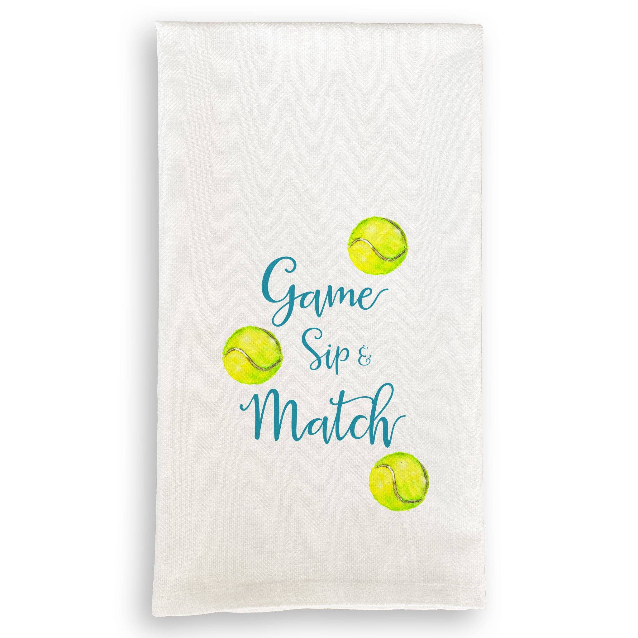 Tennis Game Sip Match: Dishtowel / -