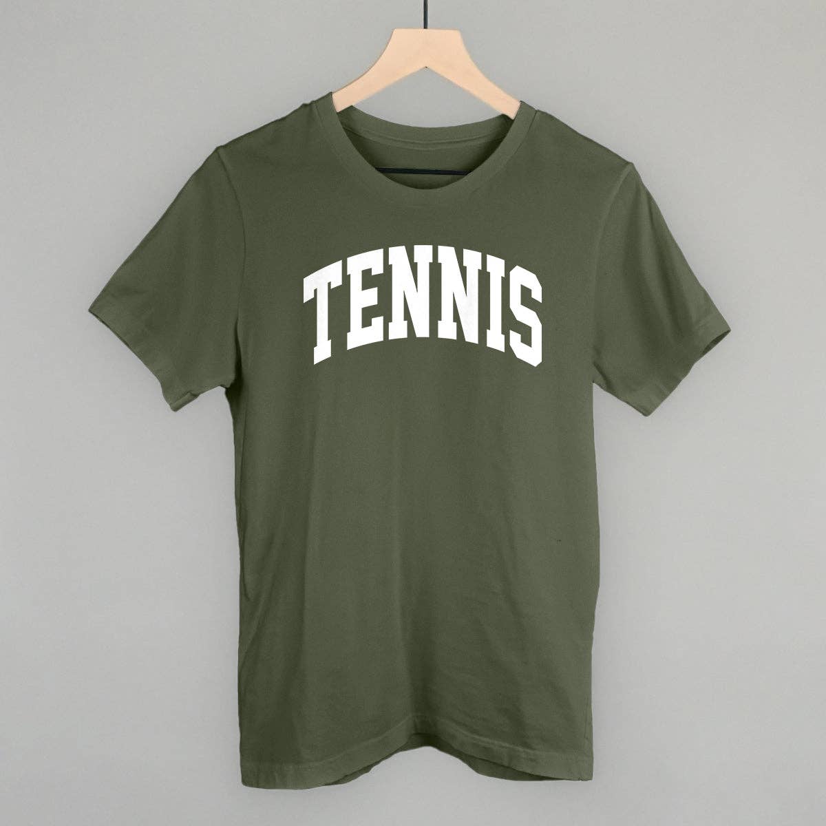 Tennis Arch (White): Navy / L / Oversized Varsity Crew