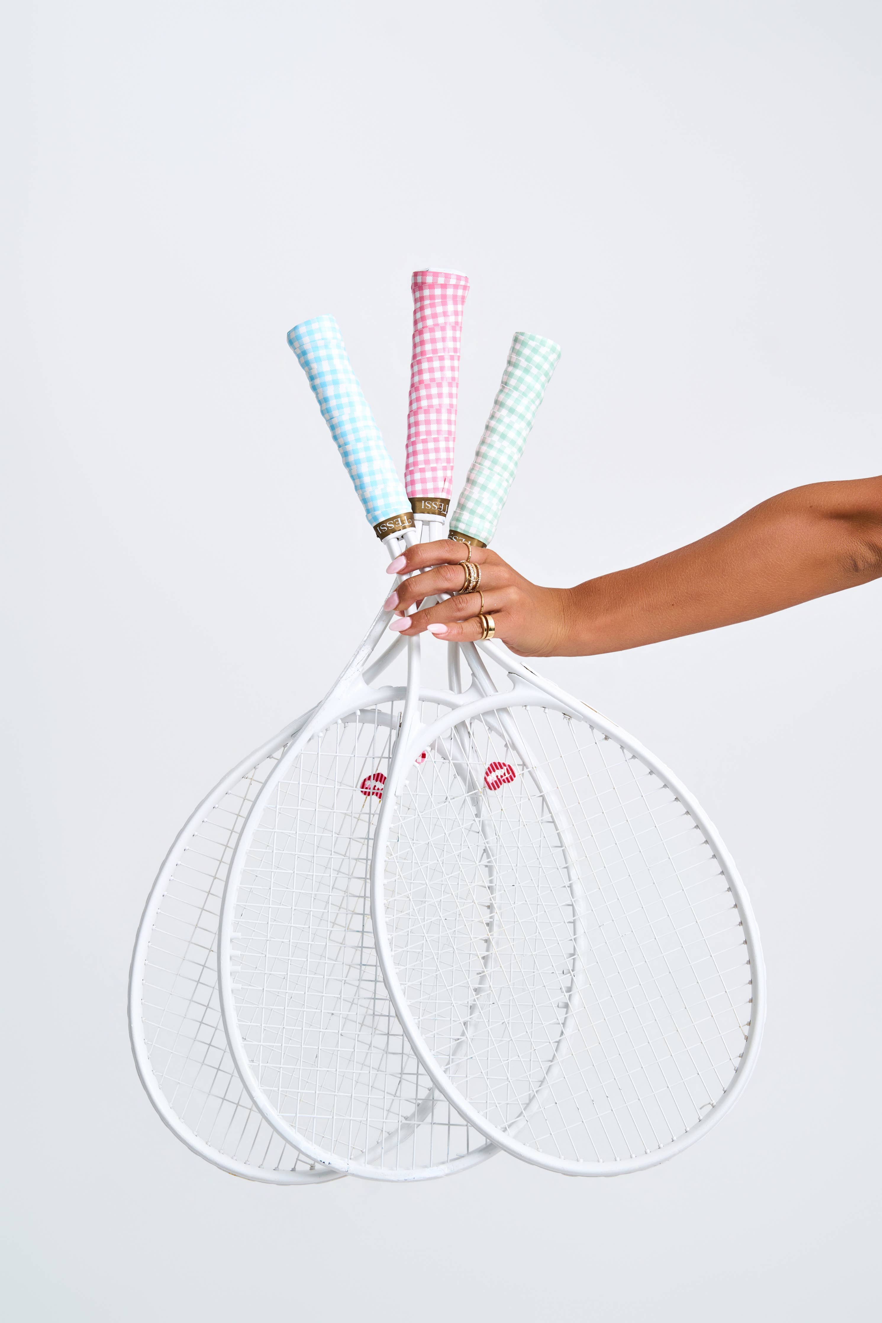 3 - Pack Pattern Racket Overgrips (Tennis/Pickleball/Padel): Gingham