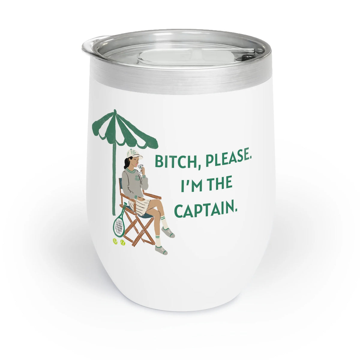 I’m the Captain Tennis Wine Tumbler