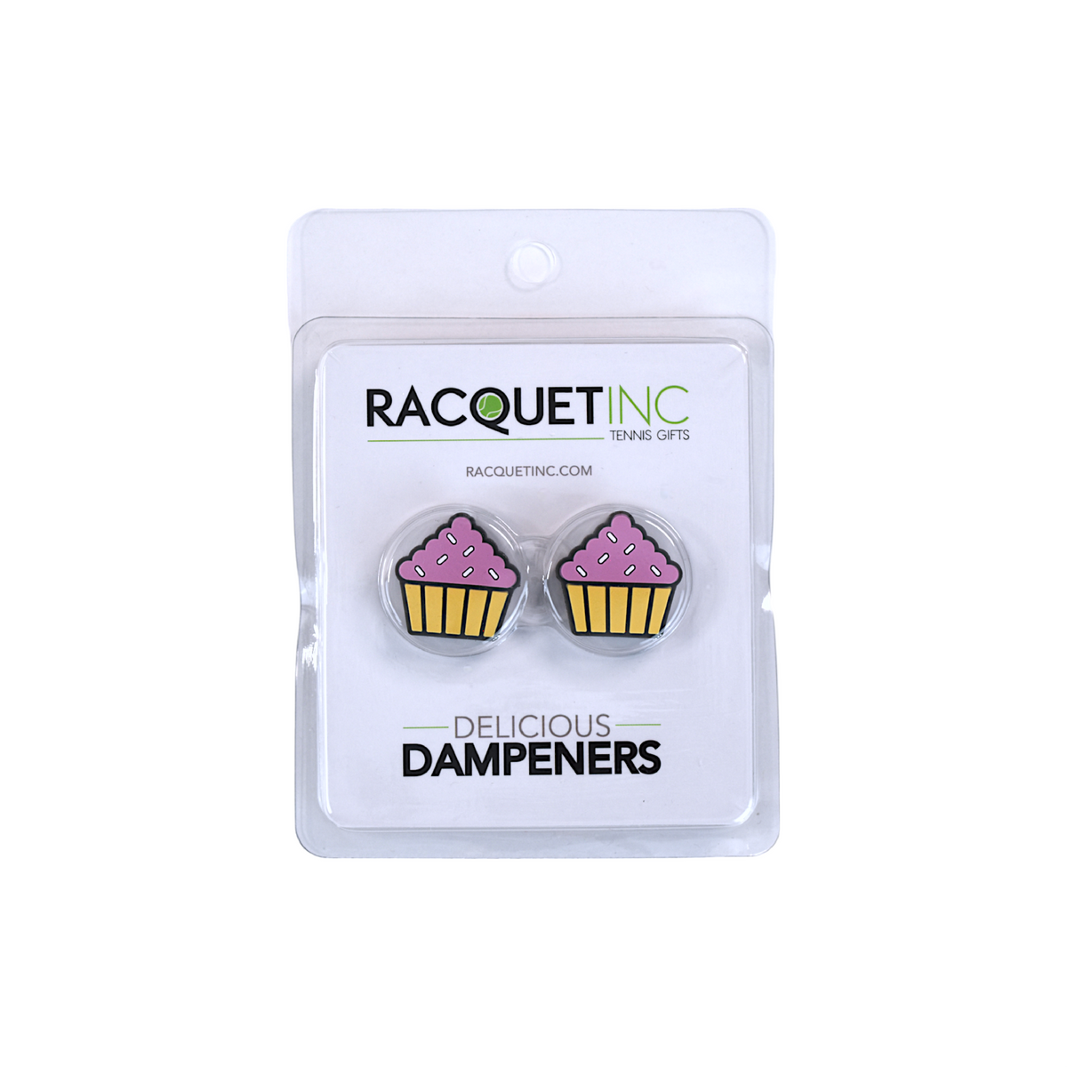 Delicious Dampeners - (2-Pack) Cupcake - Food Tennis Vibration Dampener: Delicious Dampeners - (2-Pack) Cupcake - Food Tennis Vibration Dampener