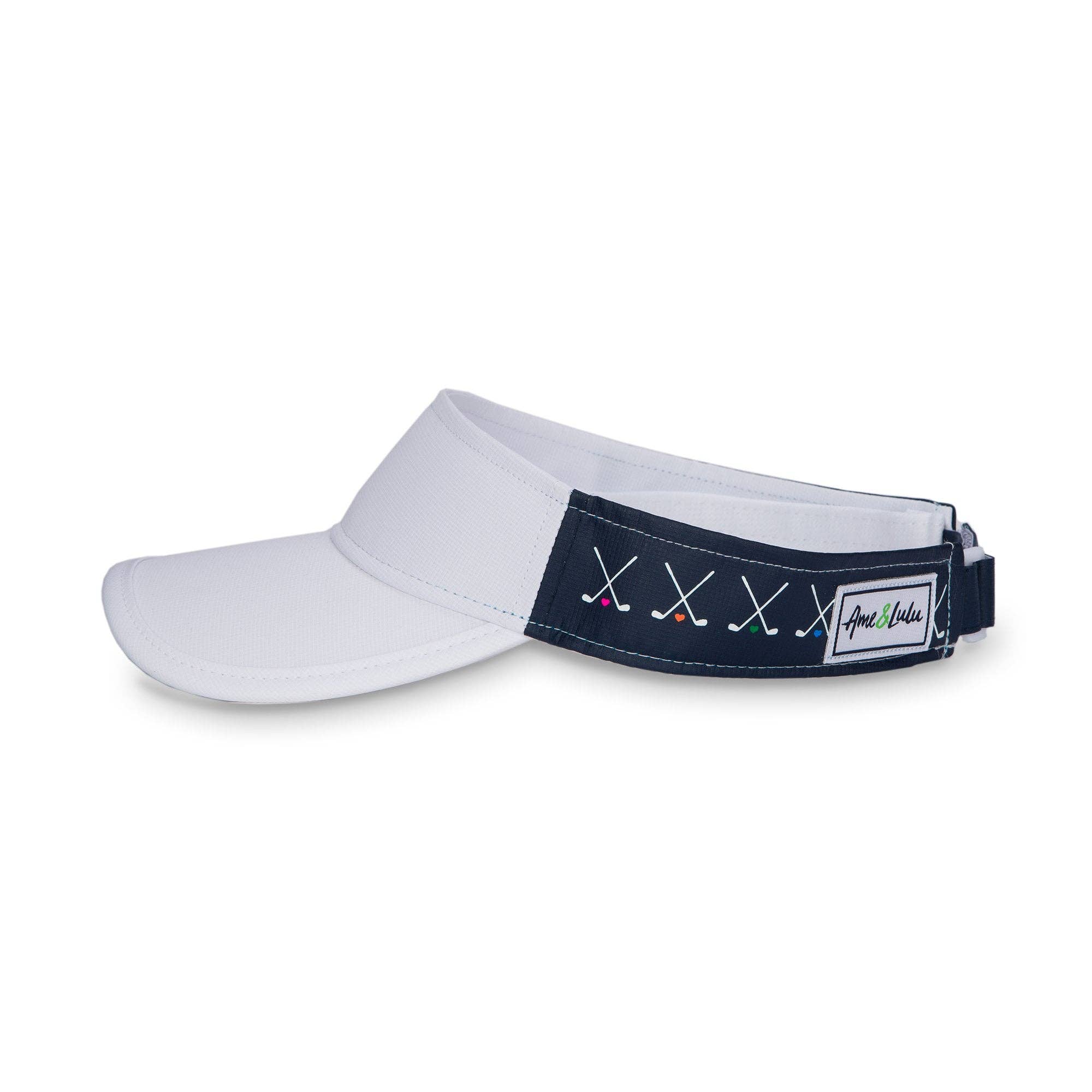 Head In The Game Visor: Club Love White