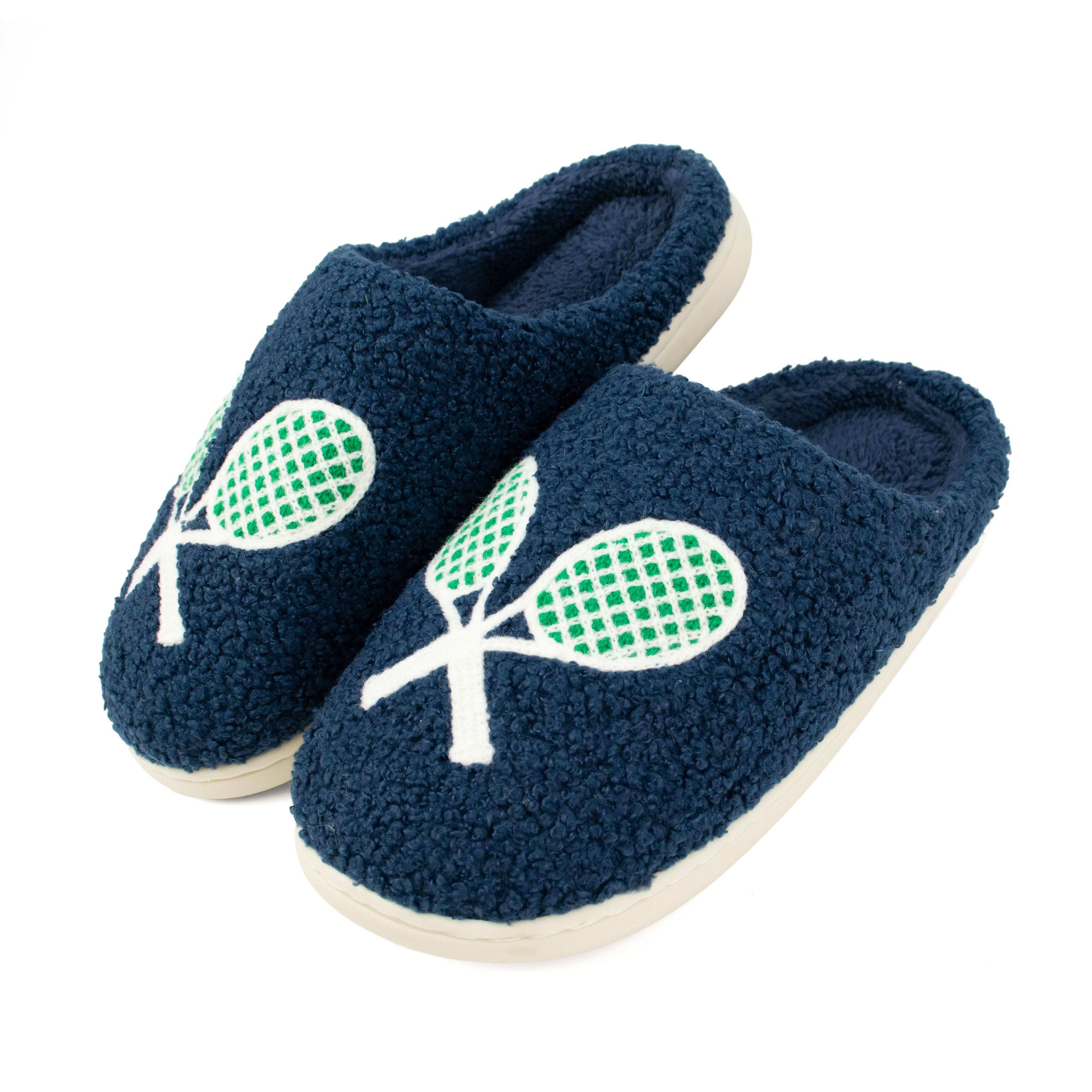 Tennis Slippers: Navy / 10