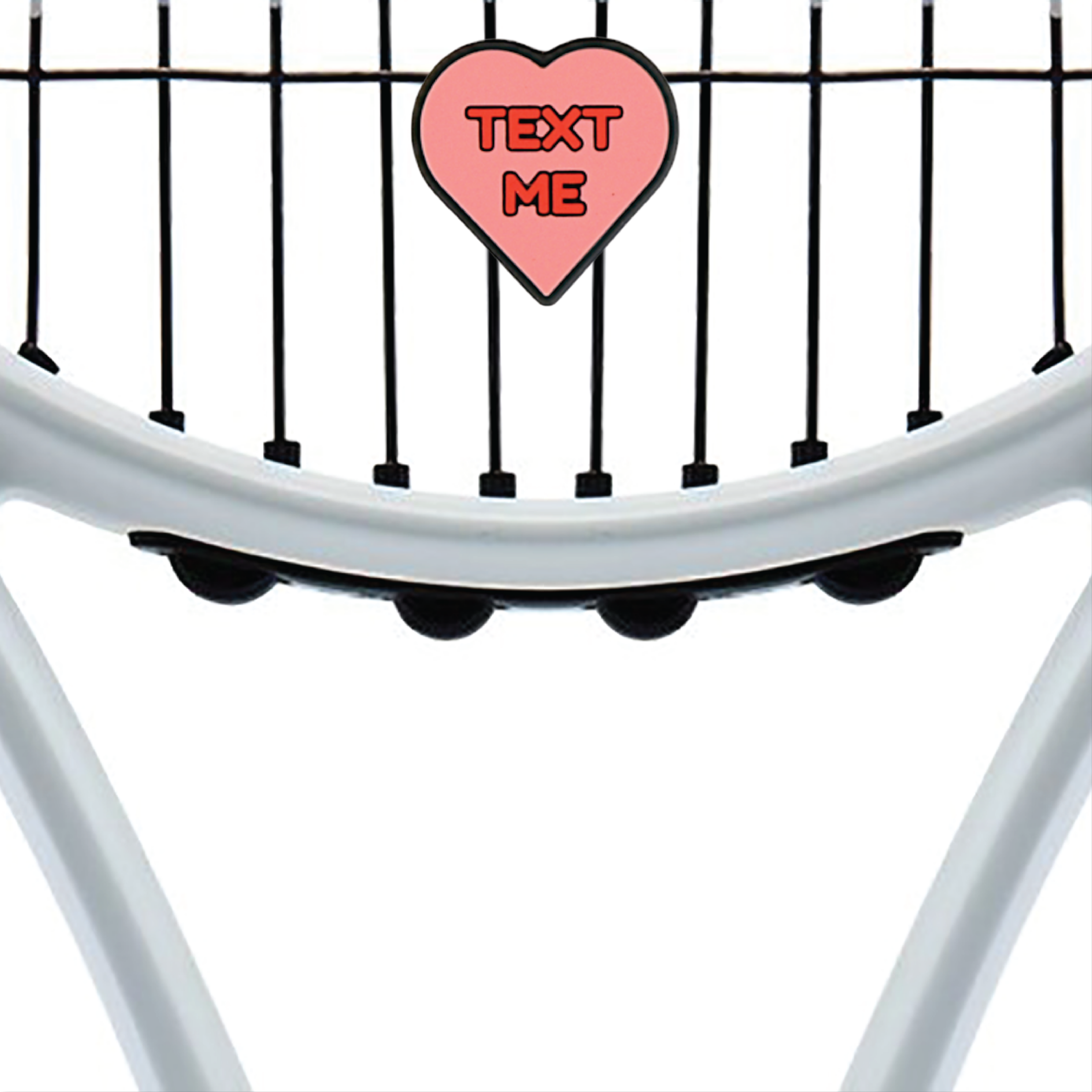 Delicious Dampeners - (2-Pack) Candy Heart - Food Tennis Vibration Dampener