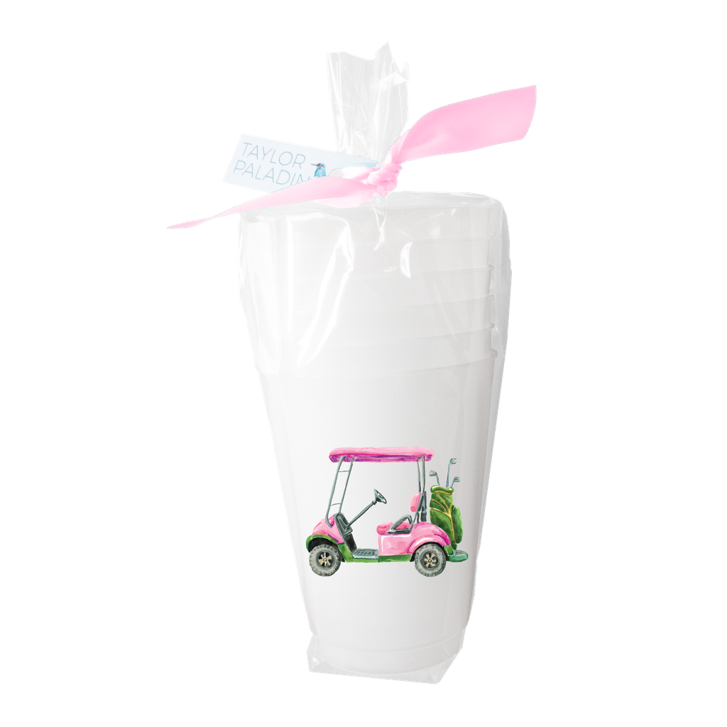Golf Cart Frosted Cup