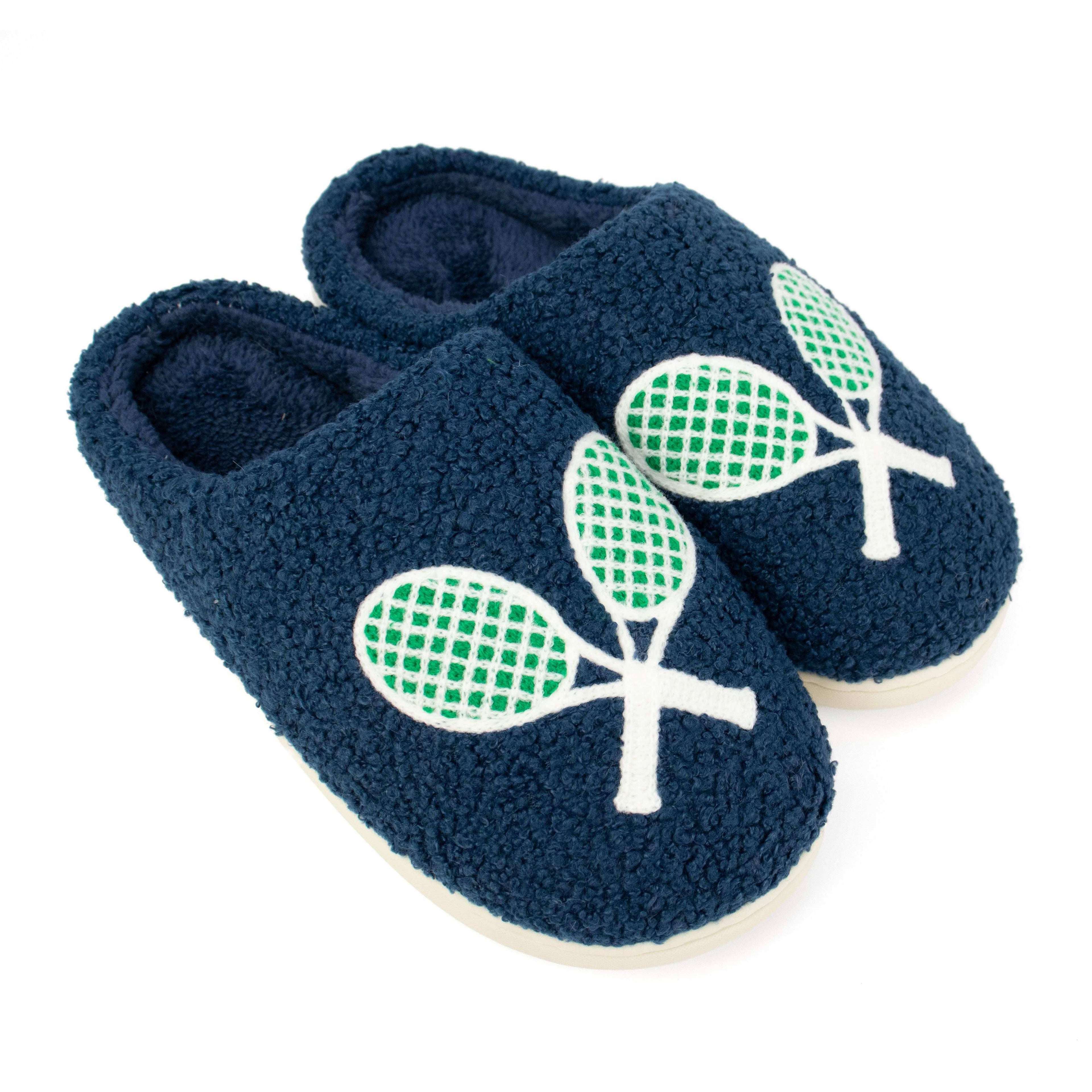 Tennis Slippers: Navy / 10