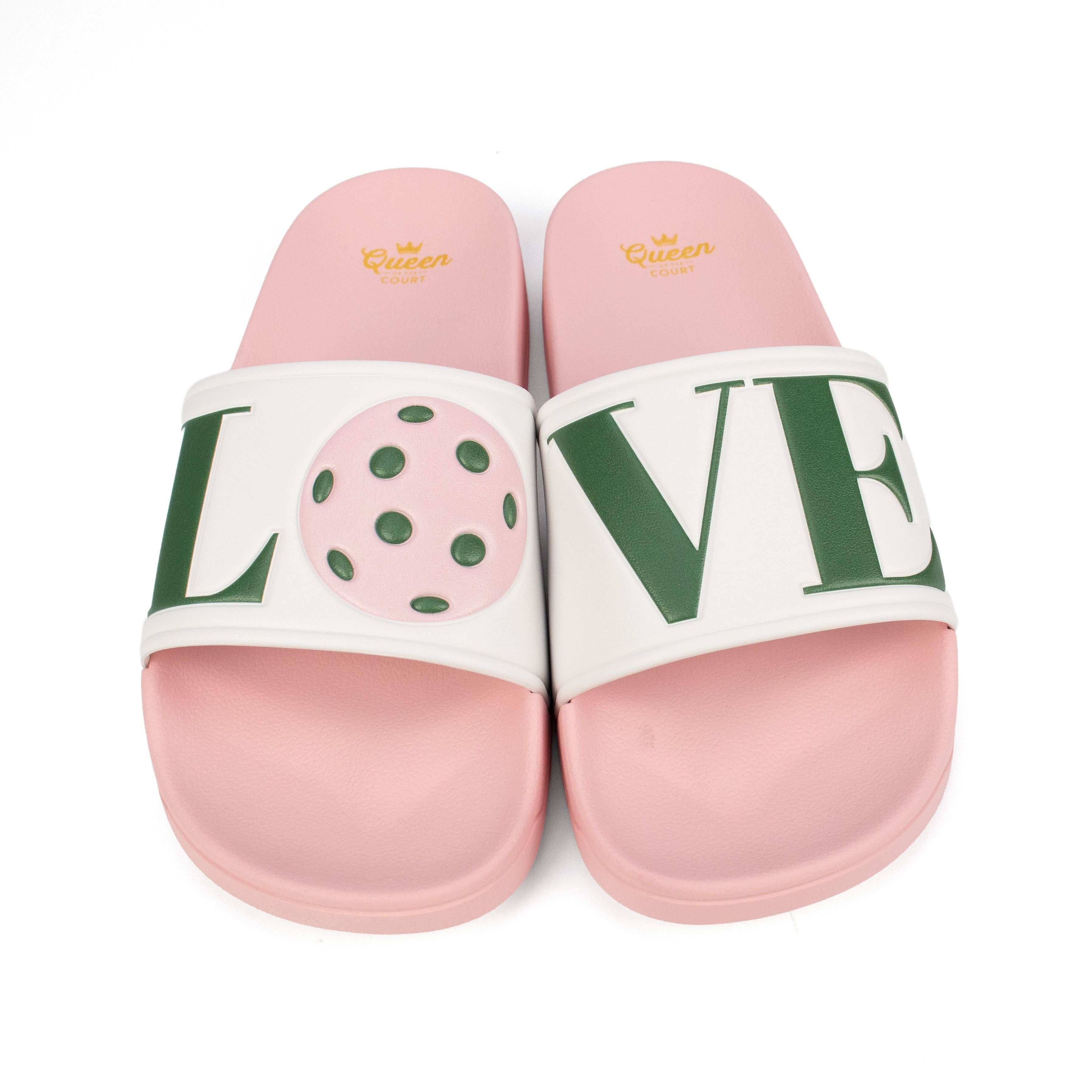 Tennis and Pickleball Slides: Pink Tennis / 8-8.5