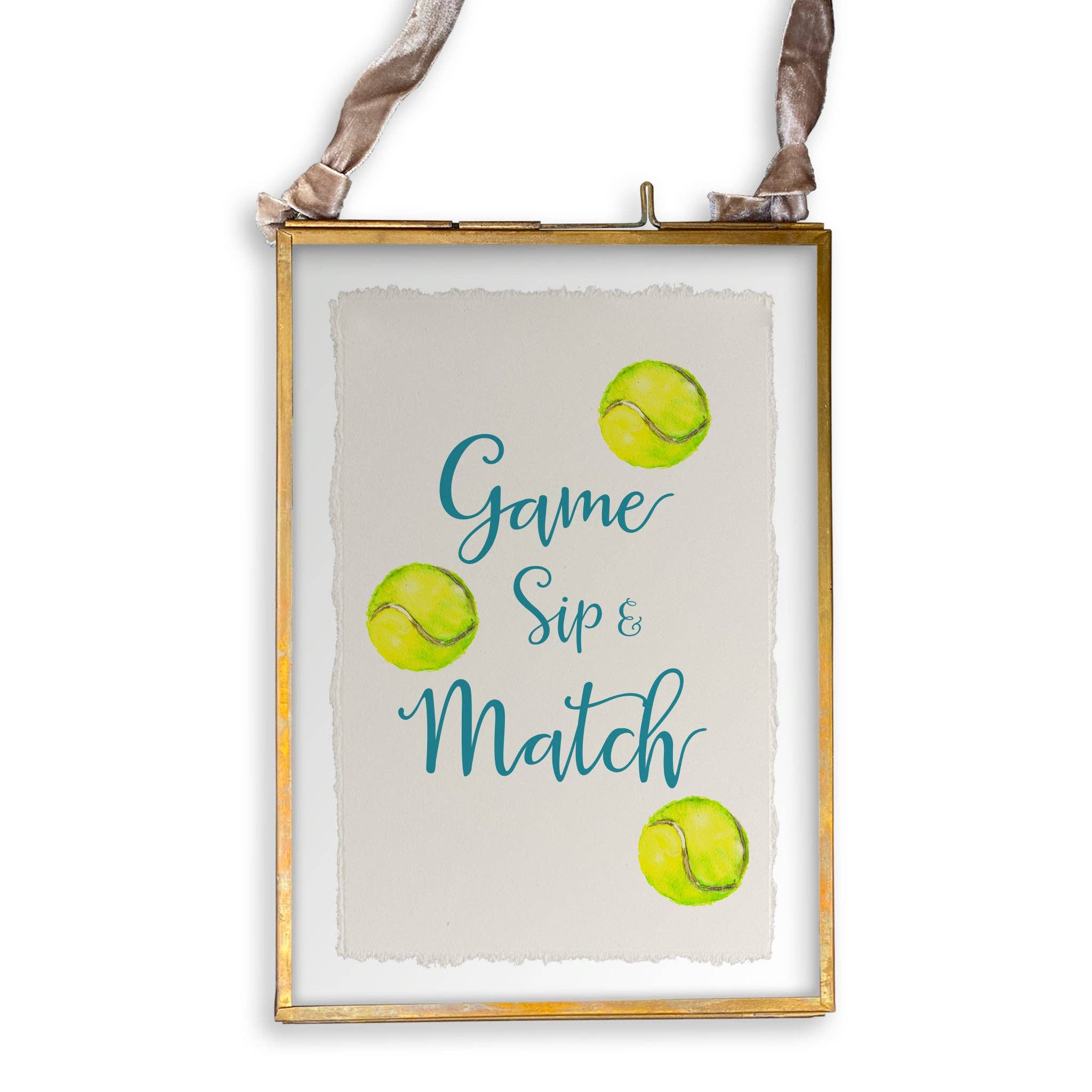 Tennis Game Sip Match: Dishtowel / -