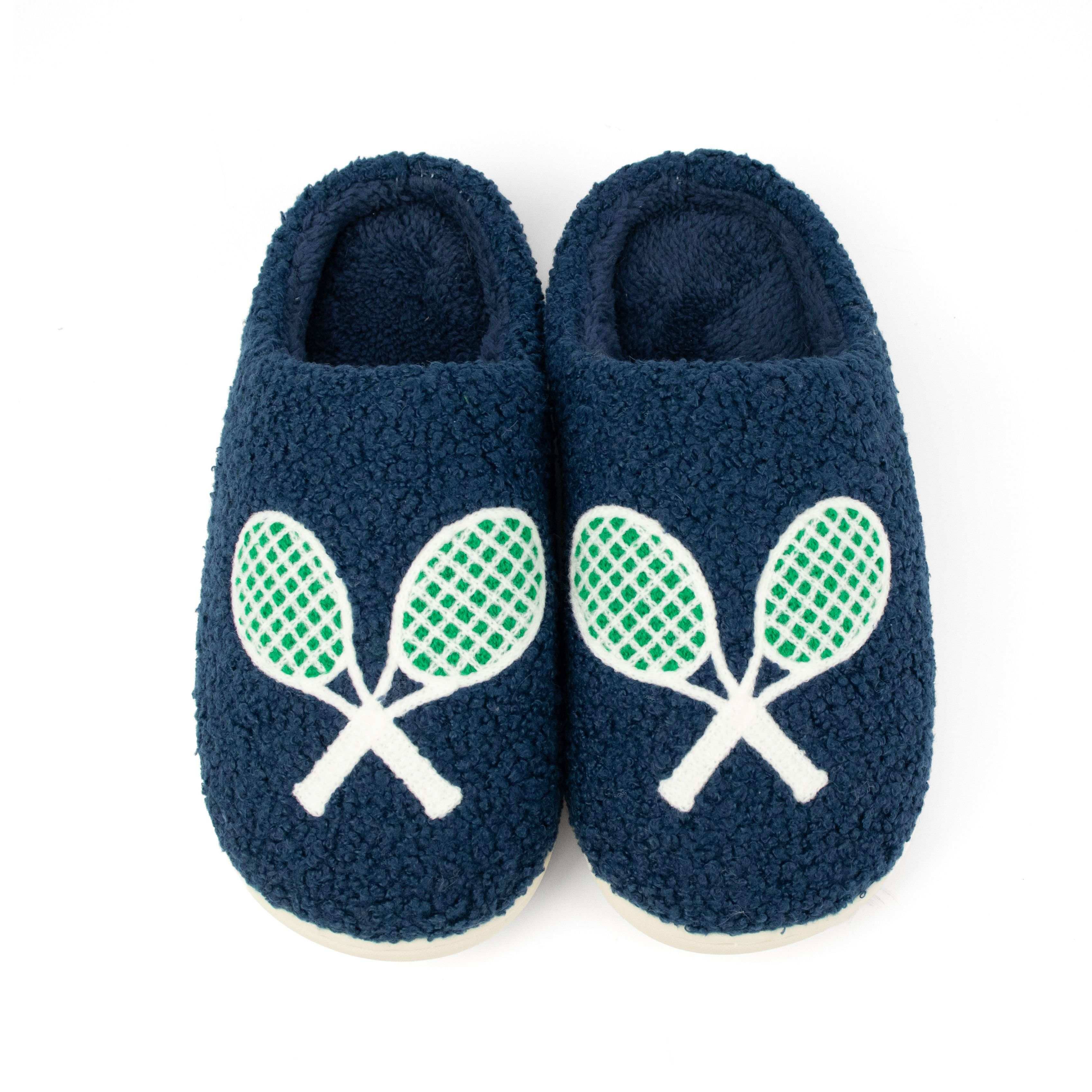 Tennis Slippers: Navy / 10