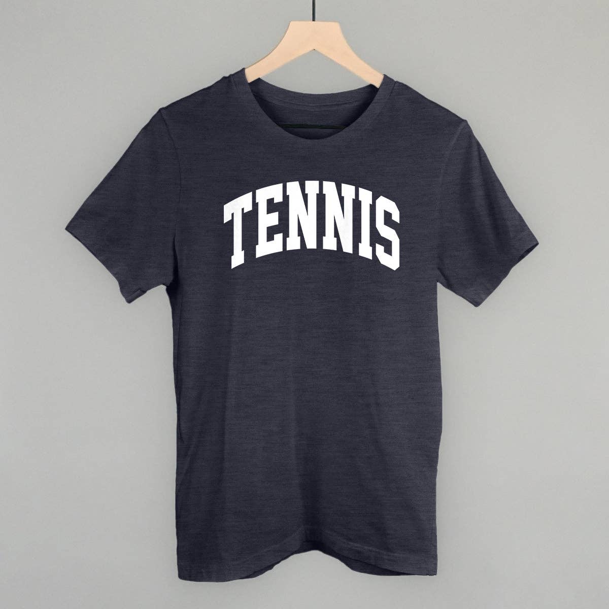Tennis Arch (White): Navy / S / Oversized Varsity Crew